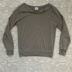 Prana Striped Long Sleeve Top